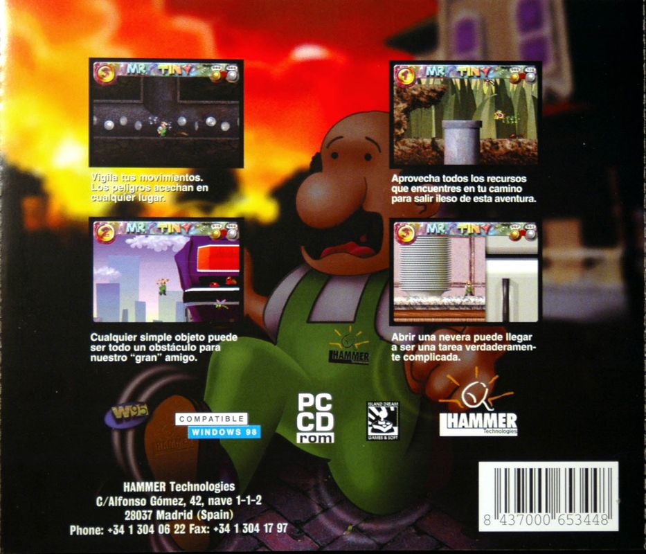Other for Mr. Tiny Adventures (Windows) (Plastic Blister release): Jewel Case Back