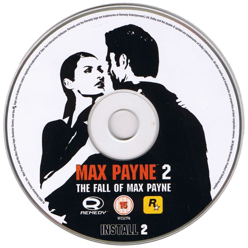 Media for Max Payne 2: The Fall of Max Payne (Windows): Install disc 2