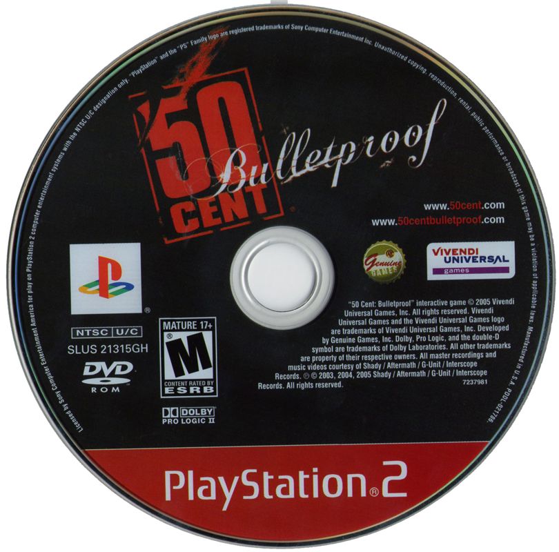 Media for 50 Cent: Bulletproof (PlayStation 2) (Greatest Hits release)