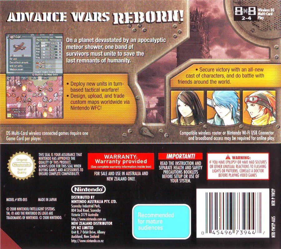 Front Cover for Advance Wars: Days of Ruin (Nintendo DS)