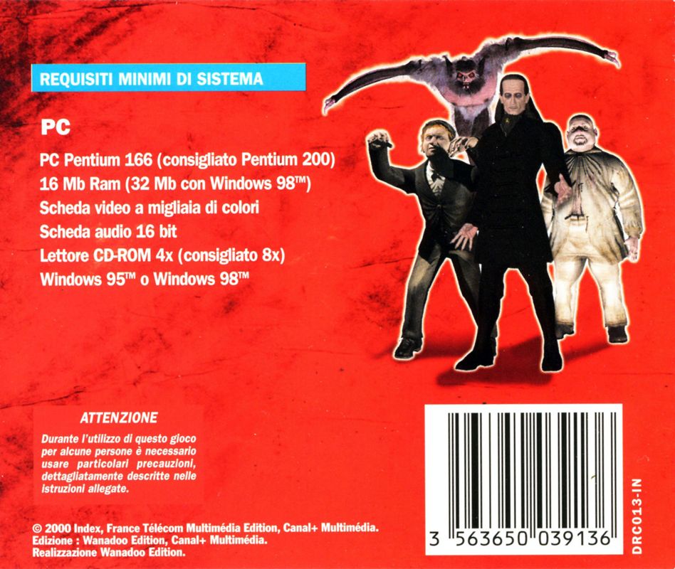 Media for Dracula: The Last Sanctuary (Windows): Jewel Case - Back