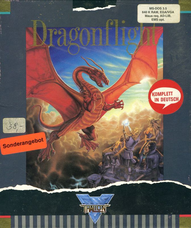 Front Cover for Dragonflight (DOS)