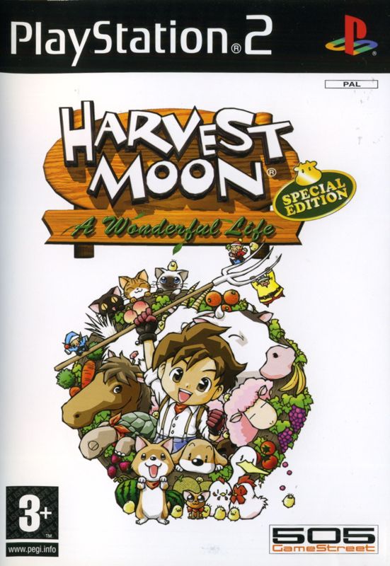 Front Cover for Harvest Moon: A Wonderful Life (Special Edition) (PlayStation 2)