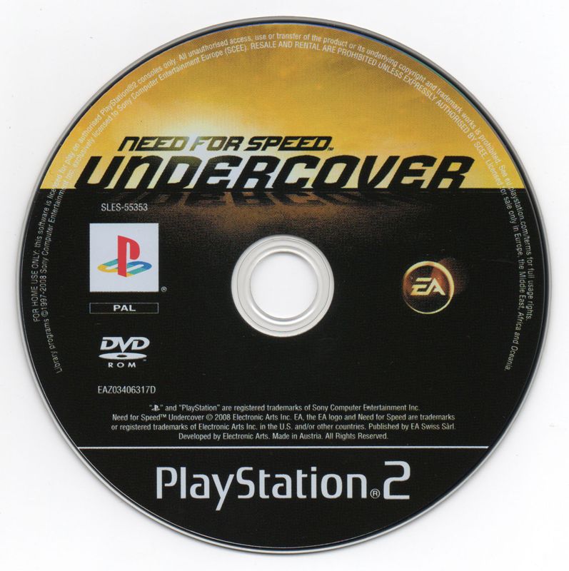 Media for Need for Speed: Undercover (PlayStation 2) (Localized version)
