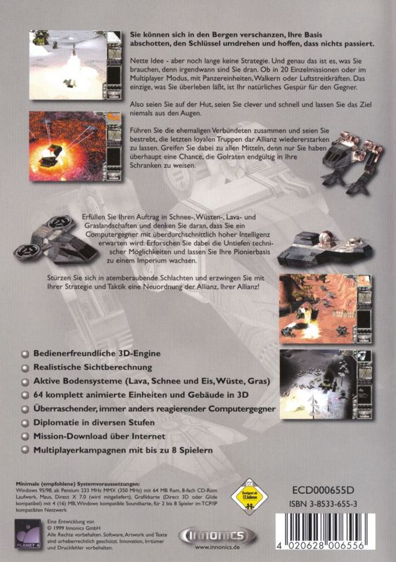 Back Cover for Thandor: The Invasion (Windows) (Re-release)