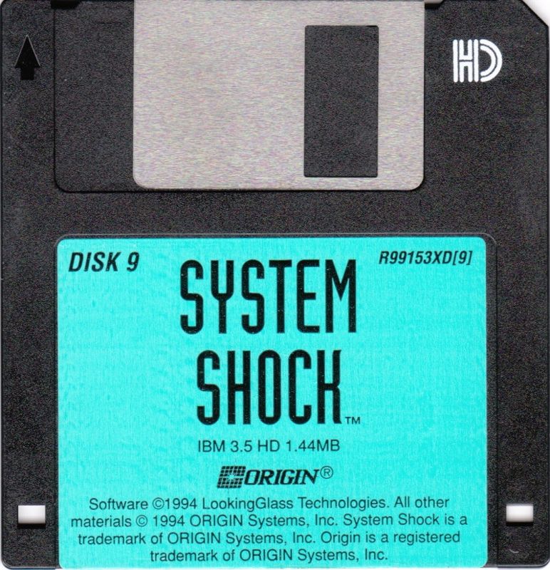 Media for System Shock (DOS) (Different Disk artwork): Disk 9/9