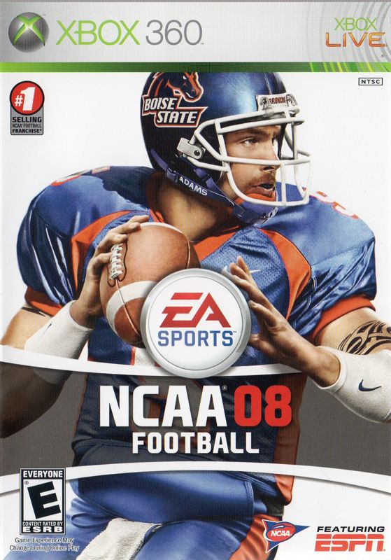 NCAA Football 08 cover or packaging material MobyGames