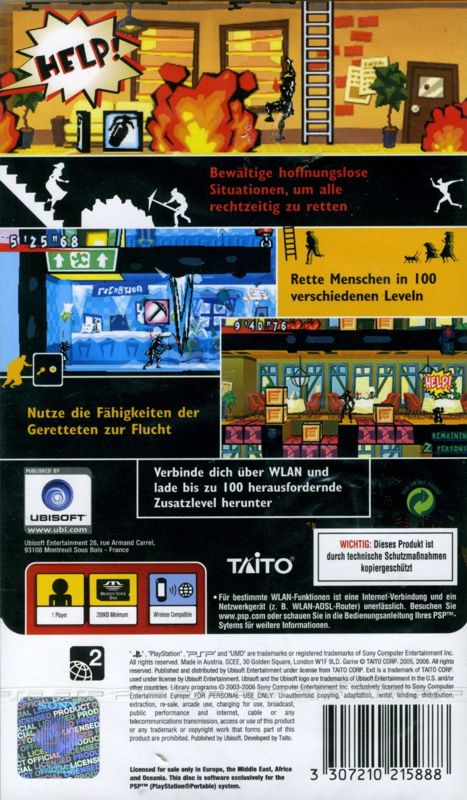 Back Cover for Exit (PSP)