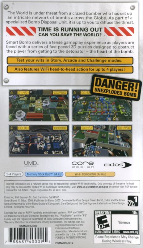 Back Cover for Smart Bomb (PSP)