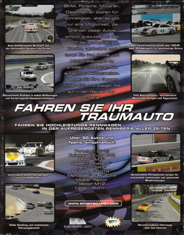 Back Cover for Sports Car GT (Windows)