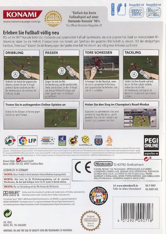 PES 2012: Pro Evolution Soccer cover or packaging material - MobyGames