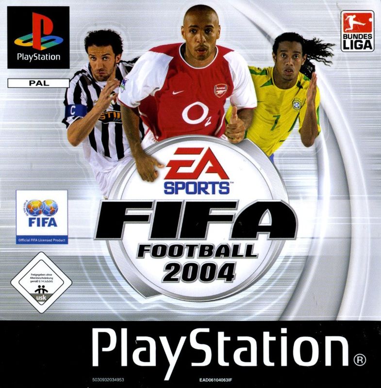 Front Cover for FIFA Soccer 2004 (PlayStation)