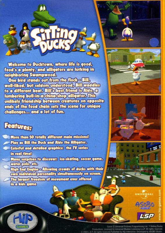 Back Cover for Sitting Ducks (Windows)