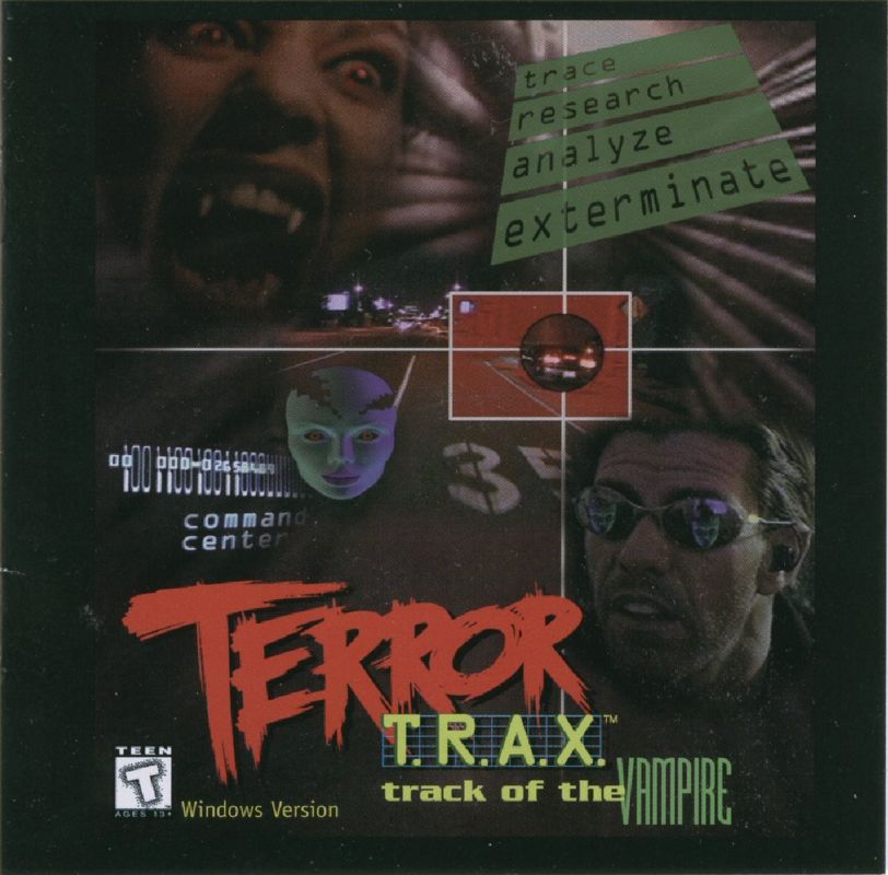 Other for Terror T.R.A.X.: Track of the Vampire (Windows 3.x): Jewel Case Front