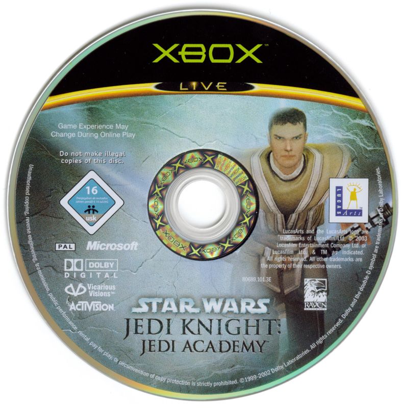 Star Wars: Jedi Knight - Jedi Academy cover or packaging material ...