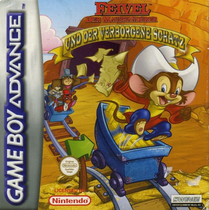 Front Cover for An American Tail: Fievel's Gold Rush (Game Boy Advance)