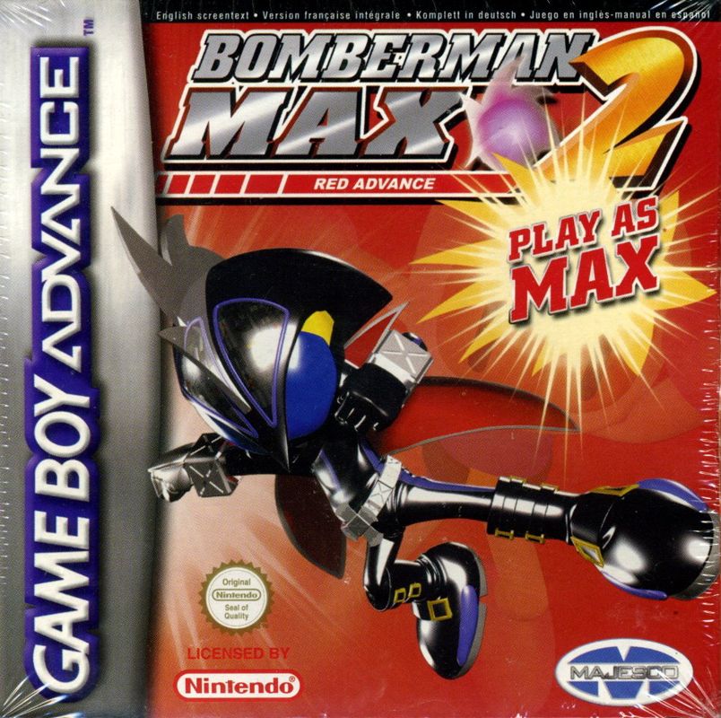 Front Cover for Bomberman Max 2: Red Advance (Game Boy Advance)