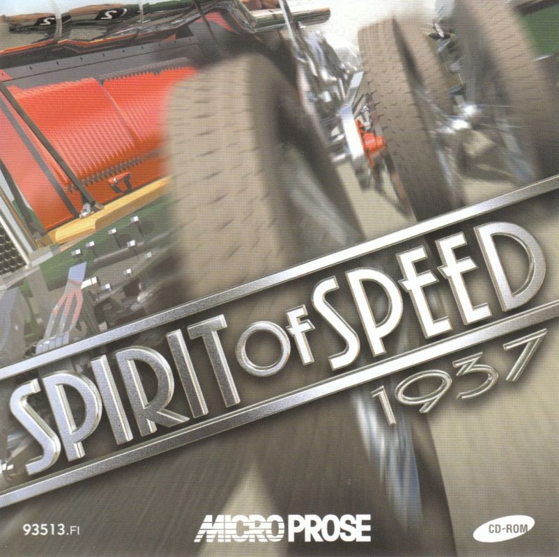 Other for Spirit of Speed 1937 (Windows): Jewel Case - Front