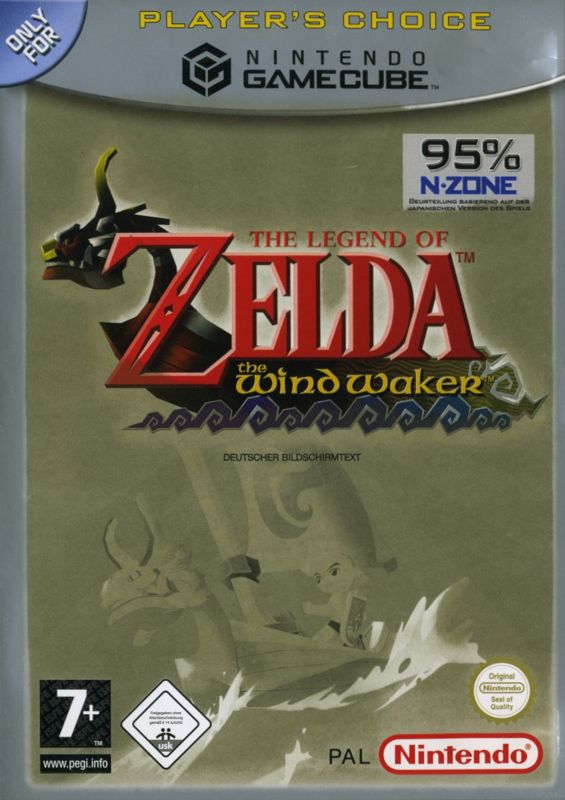 Front Cover for The Legend of Zelda: The Wind Waker (GameCube) (Player's Choice release)