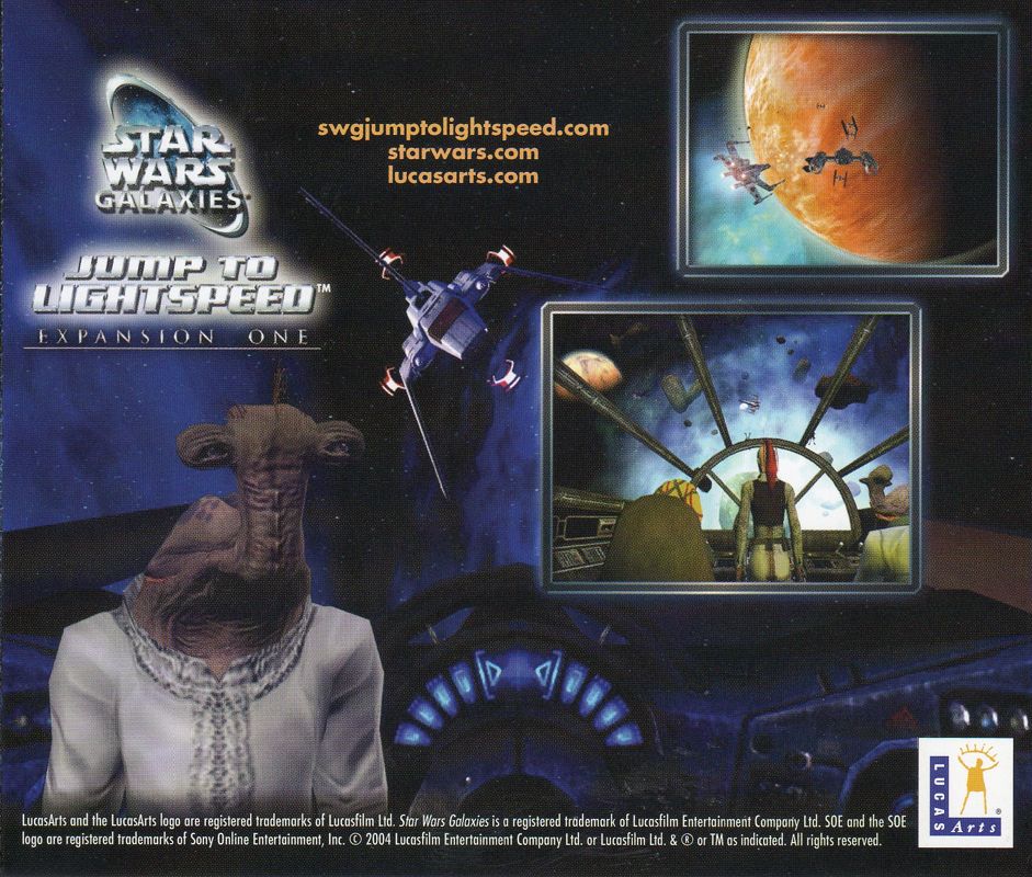 Other for Star Wars: Galaxies - Jump to Lightspeed (Windows): Jewel Case - Back Cover