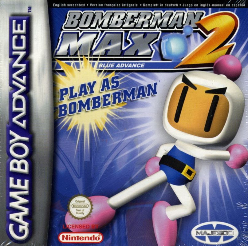 Front Cover for Bomberman Max 2: Blue Advance (Game Boy Advance)