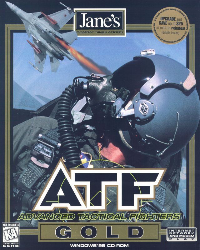 Front Cover for Jane's Combat Simulations: ATF - Advanced Tactical Fighters - Gold (Windows) (Alternate)