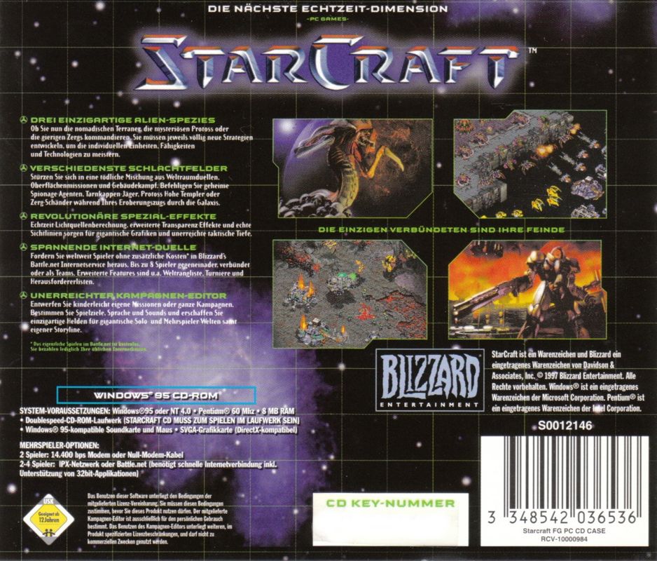 Other for StarCraft (Windows) (Terran): Jewel Case - Back