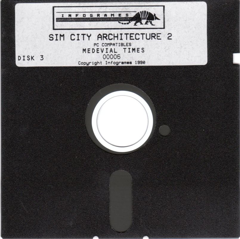 Media for SimCity Graphics Set 1: Ancient Cities (DOS): Medieval Times Disk