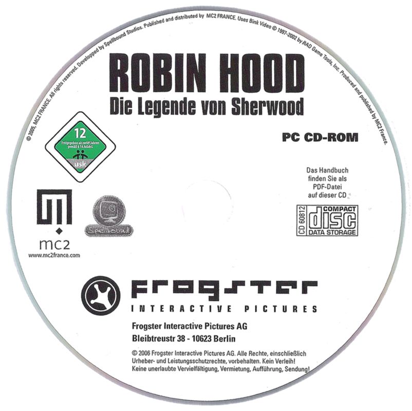 Media for Robin Hood: The Legend of Sherwood (Windows) (MC2 France release)