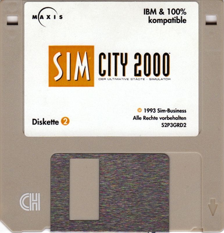 Media for SimCity 2000 (DOS) (3.5" Disk Release): Disk 2
