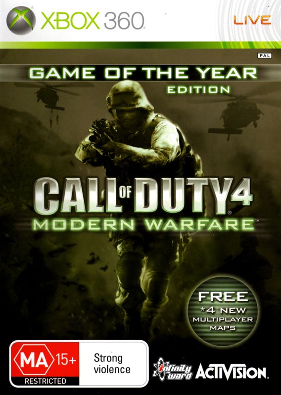 Front Cover for Call of Duty 4: Modern Warfare (Game of the Year Edition) (Xbox 360)