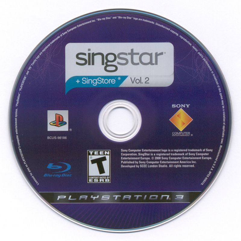 Media for SingStar: Vol.2 (PlayStation 3)