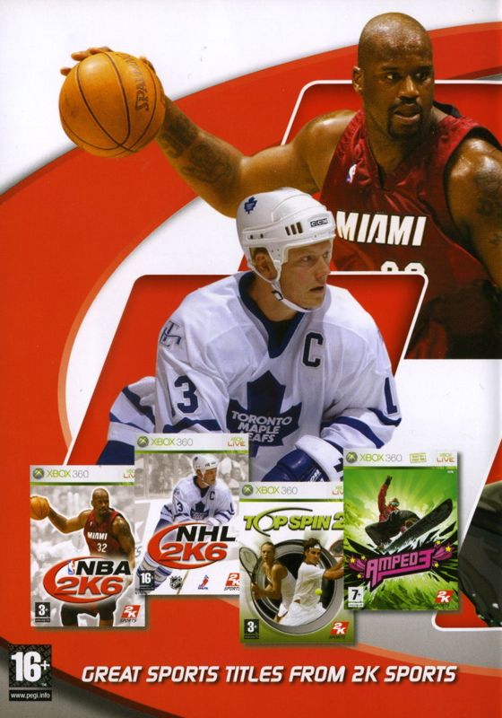 Inside Cover for NBA 2K6 (Xbox 360): Left