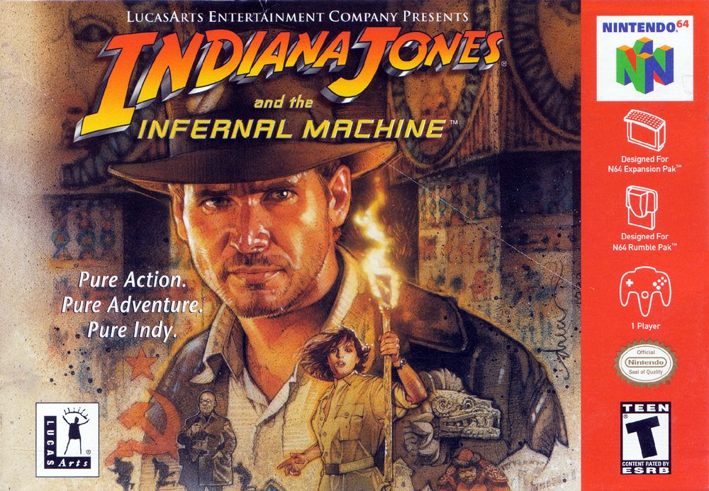 Front Cover for Indiana Jones and the Infernal Machine (Nintendo 64)