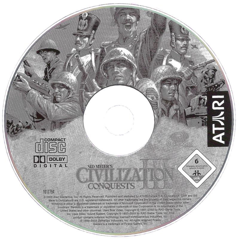 Media for Sid Meier's Civilization III: Complete (Windows): Conquests