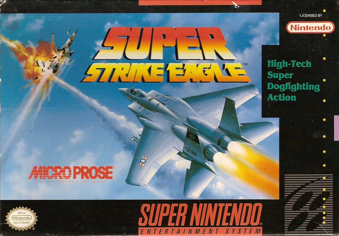 Front Cover for Super Strike Eagle (SNES)