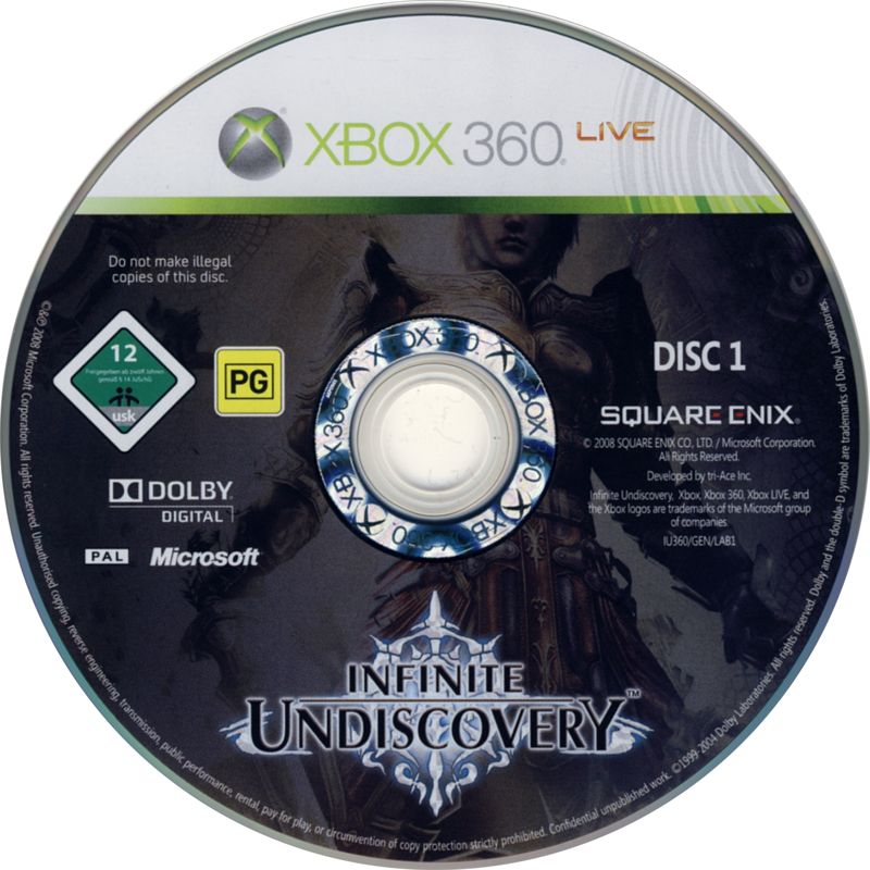 Media for Infinite Undiscovery (Xbox 360): Disc 1