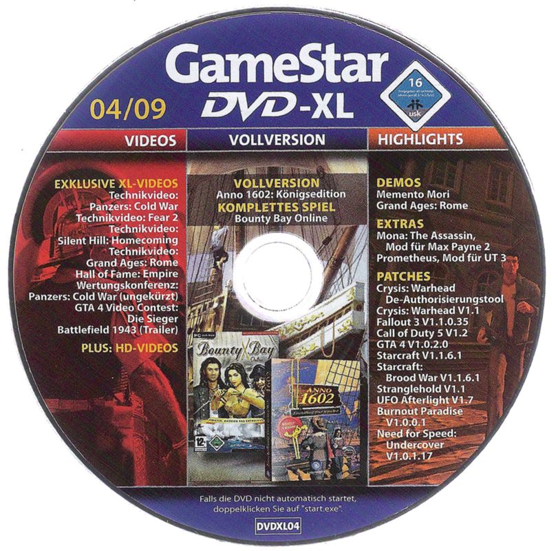 Media for 1602 A.D. (Windows) (GameStar XL 04/2009 covermount)