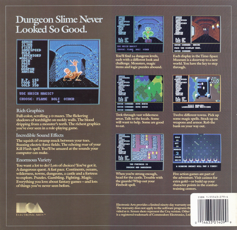 Back Cover for Legacy of the Ancients (DOS)