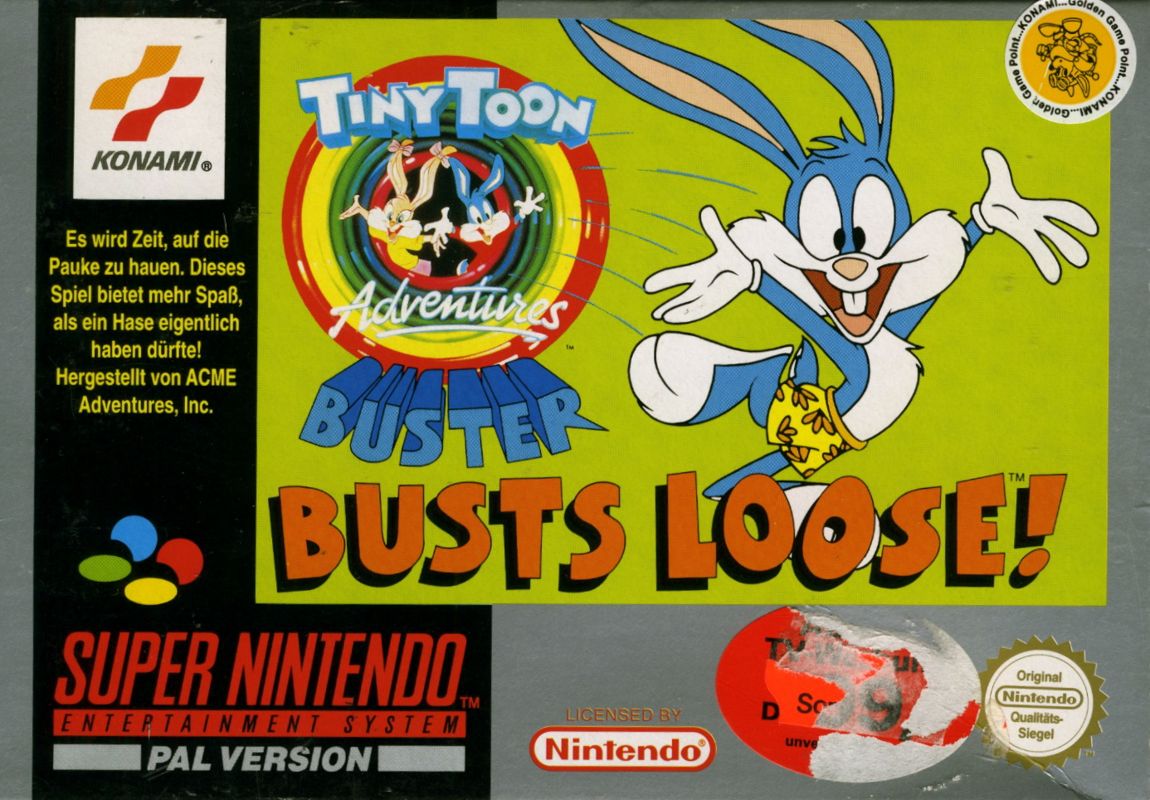 Front Cover for Tiny Toon Adventures: Buster Busts Loose! (SNES)