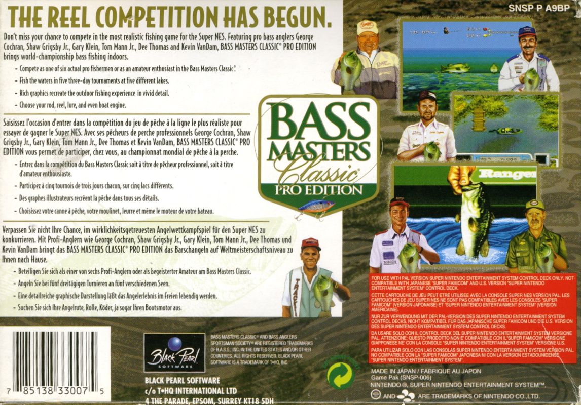 bass masters classic pro edition snes