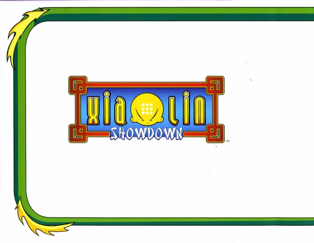 Inside Cover for Xiaolin Showdown (Nintendo DS): Front