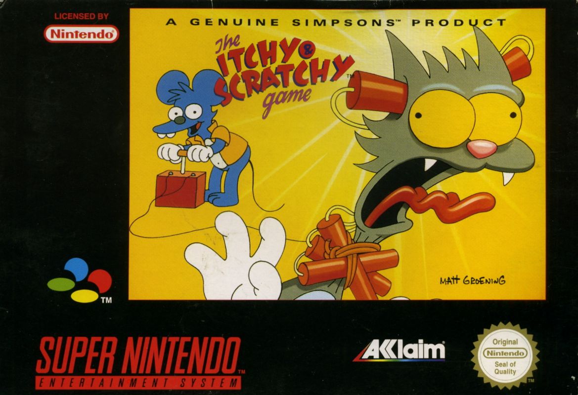 Front Cover for The Itchy & Scratchy Game (SNES)