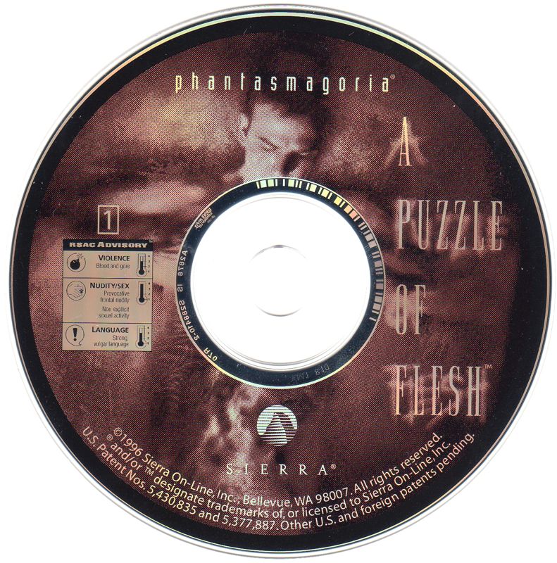 Media for Phantasmagoria: A Puzzle of Flesh (DOS and Windows): Disc 1/5
