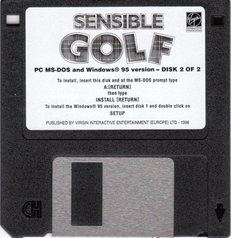 Media for Sensible Golf (DOS) (3.5" floppy disk release): Disk 2/2