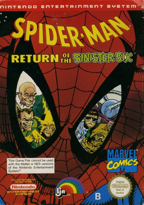 Front Cover for Spider-Man: Return of the Sinister Six (NES)
