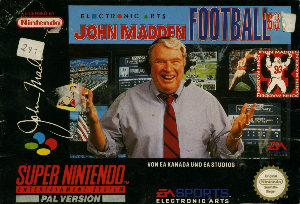 Front Cover for John Madden Football '93 (SNES)