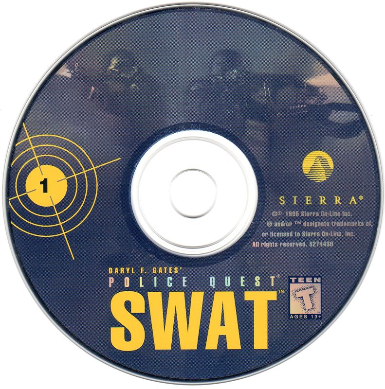 Media for Daryl F. Gates' Police Quest: SWAT (DOS): Disc 1/4