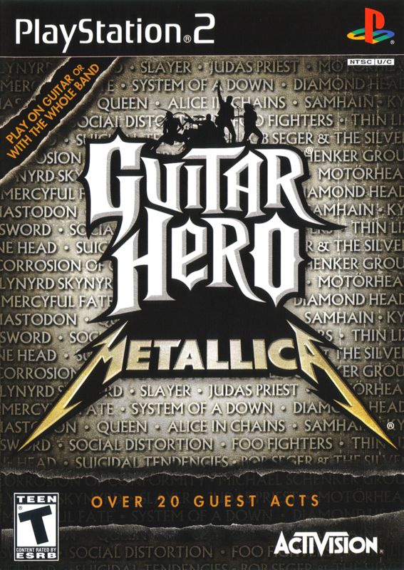 Front Cover for Guitar Hero: Metallica (PlayStation 2)