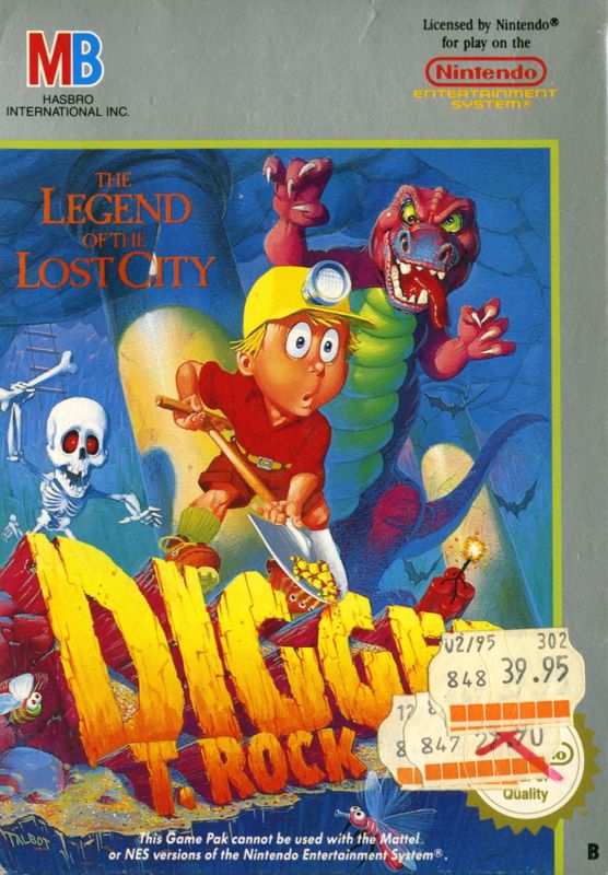 Front Cover for Digger T. Rock: Legend of the Lost City (NES)